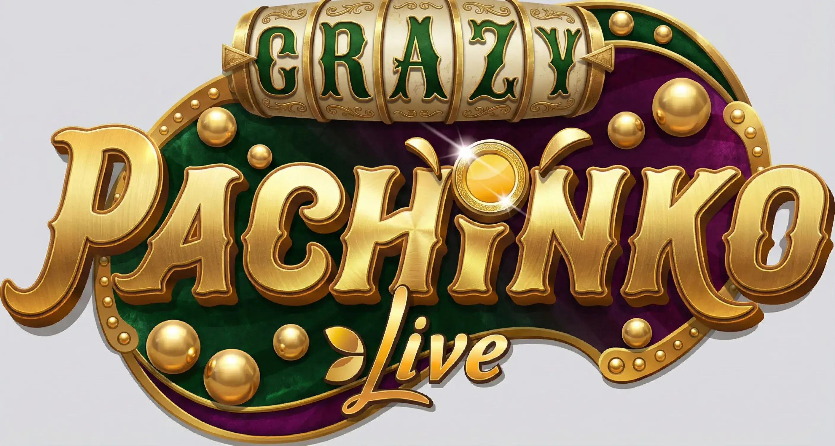Pachinko Crazy Time Logo - vägg med DOUBLE-zoner och multiplikatorer